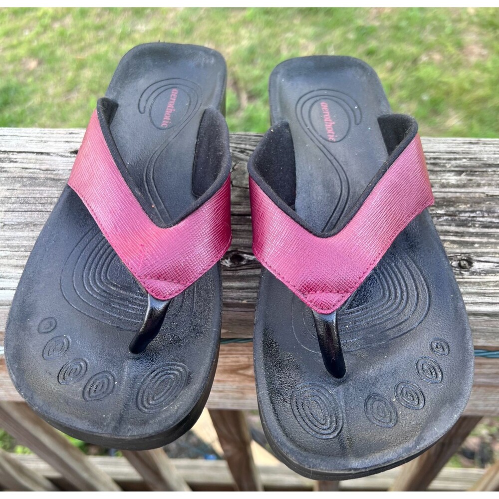 Aerothotic Womens Sandals Flip Flop Slip on Size US8 EU39